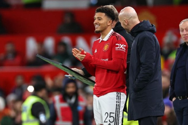 Jadon Sancho xuất hiện trong trận đấu quan trọng của Manchester United