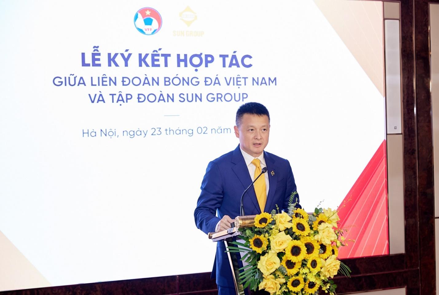 VFF hợp tác với Tập đoàn Sun Group cùng phát triển bóng đá Việt Nam ngày một lớn mạnh