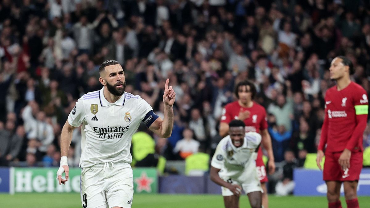 Karim Benzema ghi bàn duy nhất giúp Real Madrid đánh bại Liverpool ở trận lượt về