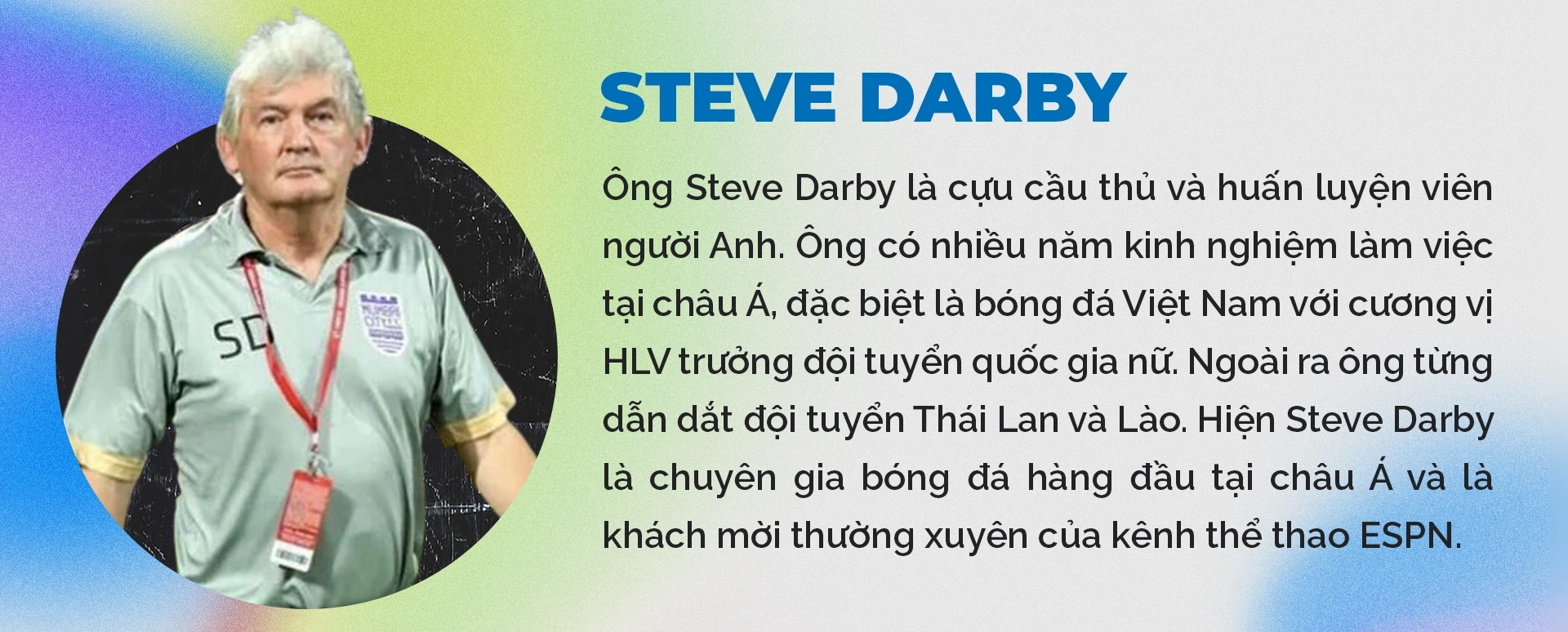 Ông Steve Darby đánh giá gì về con đường xuất ngoại gặp nhiều gian truân của cầu thủ Việt Nam