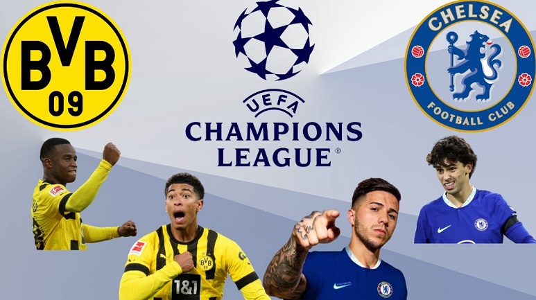 Vòng 16 đội Champions League giữa The Blues vs Borussia Dortmund