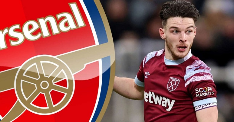 Huấn luyện viên Mikel Arteta chuẩn bị chiêu mộ Declan Rice