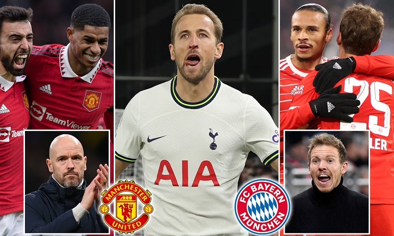 Harry Kane trở thành mục tiêu của Manchester United và Bayern Munich