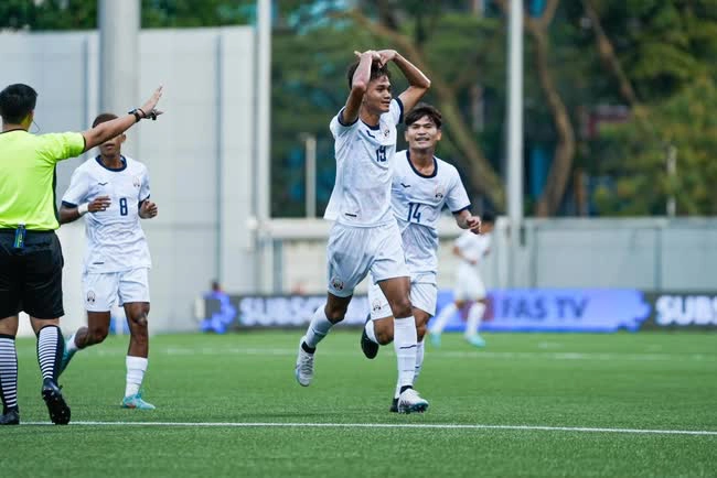 U23 Campuchia bất ngờ chơi khá hay tại giải giao hữu Merlion Cup