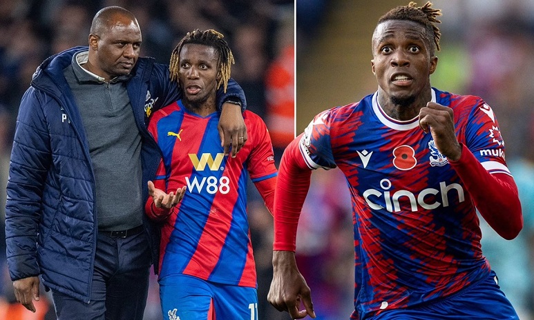 Huấn luyện viên Patrick Vieira khẳng định sẽ giữ Wilfried Zaha ở lại